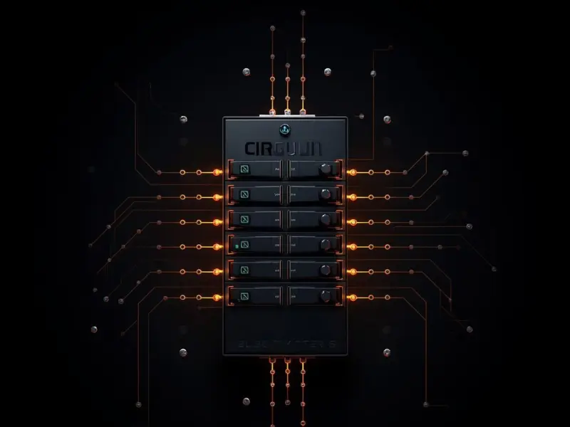 Modern Circuit Breaker Panel