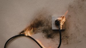 electrical burning smell